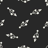 Doodle Link seamless pattern background N5