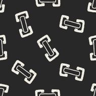 Doodle Link seamless pattern background N7