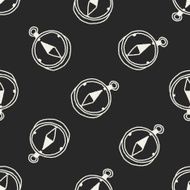 doodle Compass seamless pattern background N7