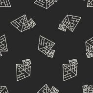 Doodle pyramid seamless pattern background N5