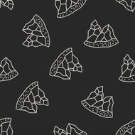 doodle Island seamless pattern background N2