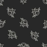 Doodle Airplane seamless pattern background N2