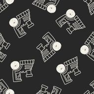 Doodle Train seamless pattern background N2