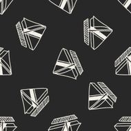 doodle sailboat seamless pattern background N5