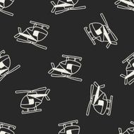 Doodle Helicopters seamless pattern background N2