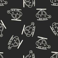 Doodle Helicopters seamless pattern background N3
