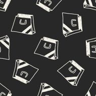 Doodle Bag seamless pattern background