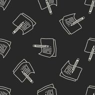 Doodle Paper seamless pattern background