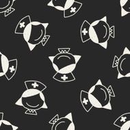 Doodle Nurse seamless pattern background N2