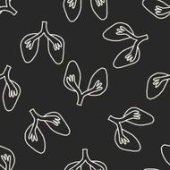Doodle Lung seamless pattern background N3