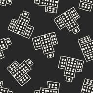 Doodle Hospital seamless pattern background N3