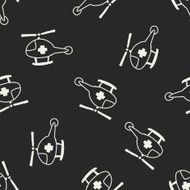 Doodle Helicopters seamless pattern background N4