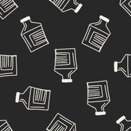 Doodle Gallipot seamless pattern background N2