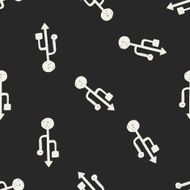 Doodle Link seamless pattern background N10