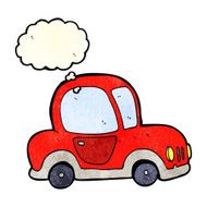 cartoon car with thought bubble N9