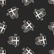Doodle Gift seamless pattern background N3