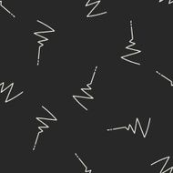 doodle ECG seamless pattern background