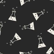 doodle chemistry seamless pattern background N2