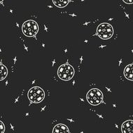 doodle party seamless pattern background N4