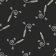 doodle Celebrate seamless pattern background