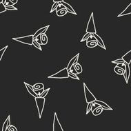 doodle flower seamless pattern background N4