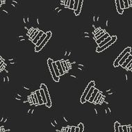 doodle cake seamless pattern background N35