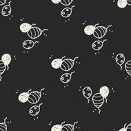 doodle balloon seamless pattern background N5