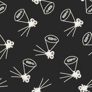 doodle camera seamless pattern background N12