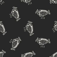 doodle steak seamless pattern background N3