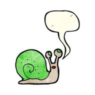 cartoon snail with thought bubble N7