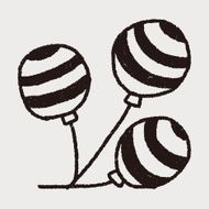 doodle balloon N25