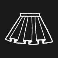 doodle pleated skirt N5