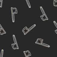 Doodle Brush seamless pattern background N5