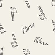 Doodle Brush seamless pattern background N6