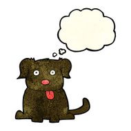 cartoon dog with thought bubble N7