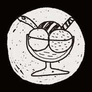 ice cream doodle drawing N21