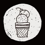 ice cream doodle drawing N23