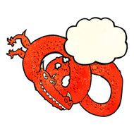 cartoon dragon with thought bubble N2