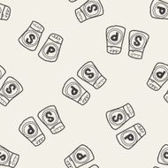 salt pepper doodle seamless pattern background N9