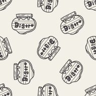 signboard doodle seamless pattern background N2
