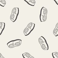 doodle dog food seamless pattern background N2