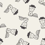 doodle pet food seamless pattern background N4