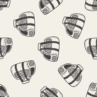 doodle pet carrier seamless pattern background N6