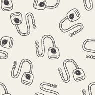 doodle collar rope seamless pattern background N2