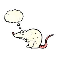 cartoon rat with thought bubble N2