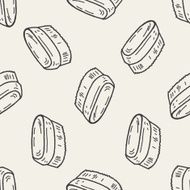 Doodle Brush seamless pattern background N7