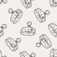 doodle pet collar seamless pattern background N3