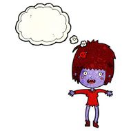 cartoon vampire girl with thought bubble N64