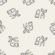 doodle pet grooming seamless pattern background N2