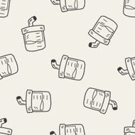 doodle pet drink water bottle seamless pattern background N2